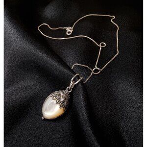 Rare Find Vintage Reversible Sterling Silver 925 Necklace With Double-Sided